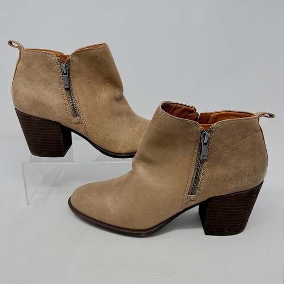 Womens Lucky Brand Boots Basel Camel Size 10M - Picture 3 of 6